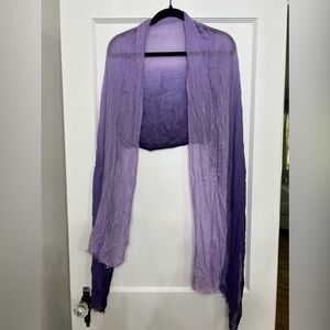 One star purple ombre wrap scarf